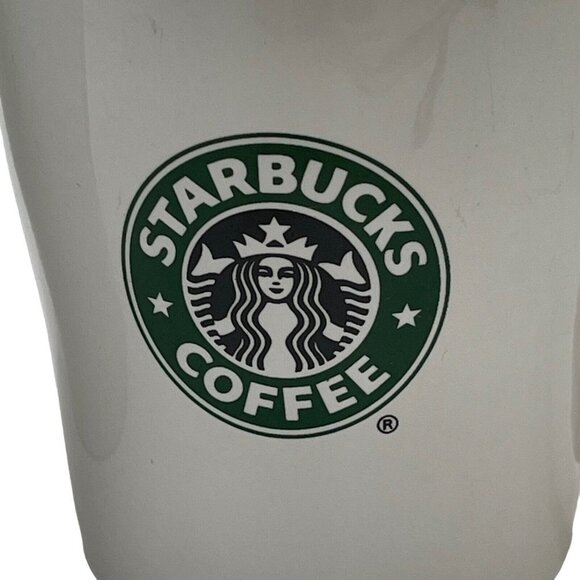 Set 2 Starbucks Coffee Tea Cups Mug White 8 Oz Classic Siren Mermaid Logo 2007 - Picture 2 of 13